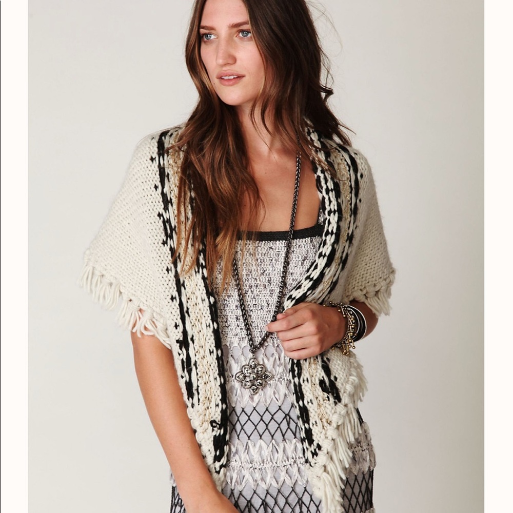 Tesha Fairisle Triangle Shawl Scarf